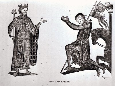 Un roi et un chevalier, illustration de 